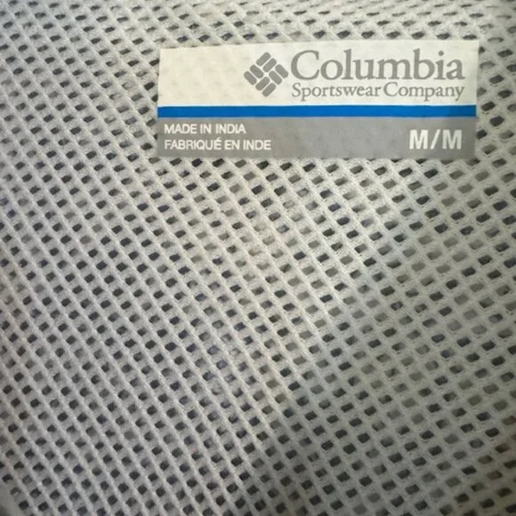 Columbia PFG Tamiami Men's Navy Shirt Fishing Gear UPF 30 Vented Short Sleeve M - Picture 2 of 6